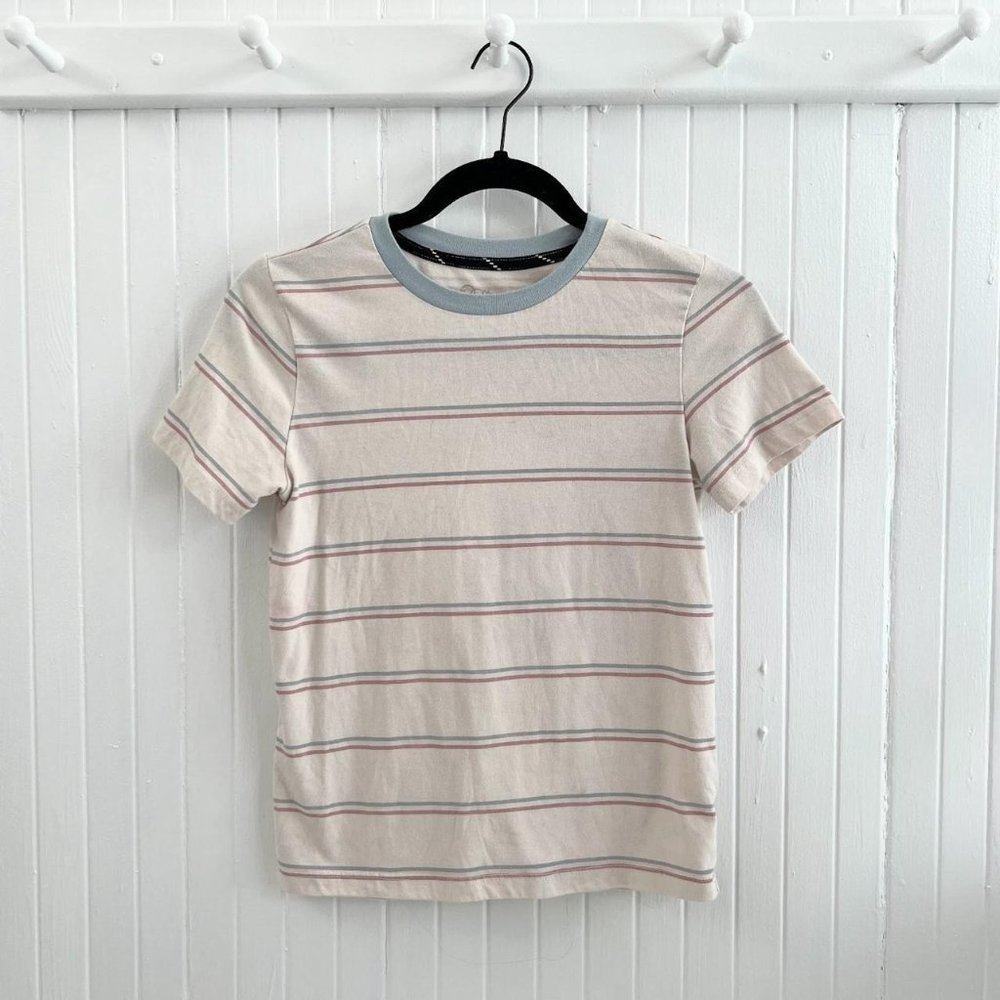 Target Stripped Fitted Tee Size Small